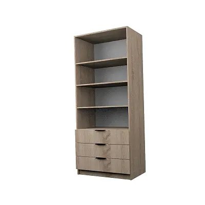 картинка Шкаф ЭКОН распашной 2-х дверный с 3-мя ящиками с полками от магазина КУПИ КУПЕ